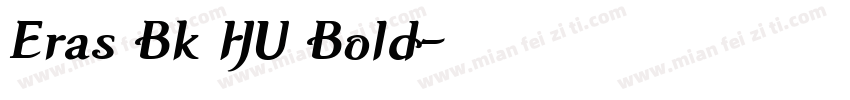 Eras Bk HU Bold字体转换
